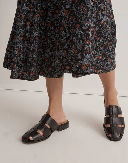 Madewell Dixson Fisherman Leather Mules
