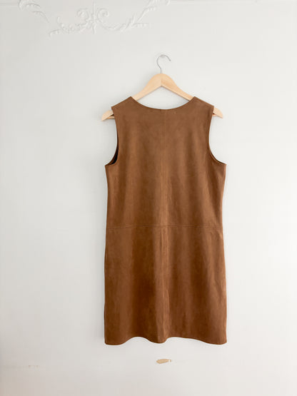 Max Studio Faux Suede Pocket Dress (M/L)