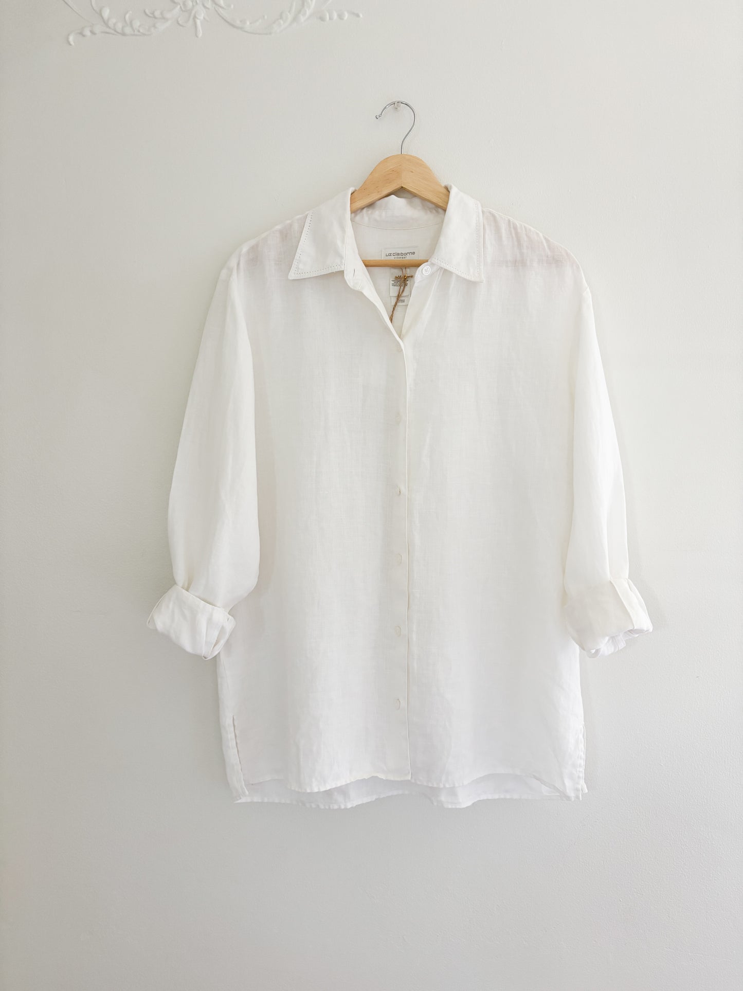 Liz Claiborne Linen Button up (M)