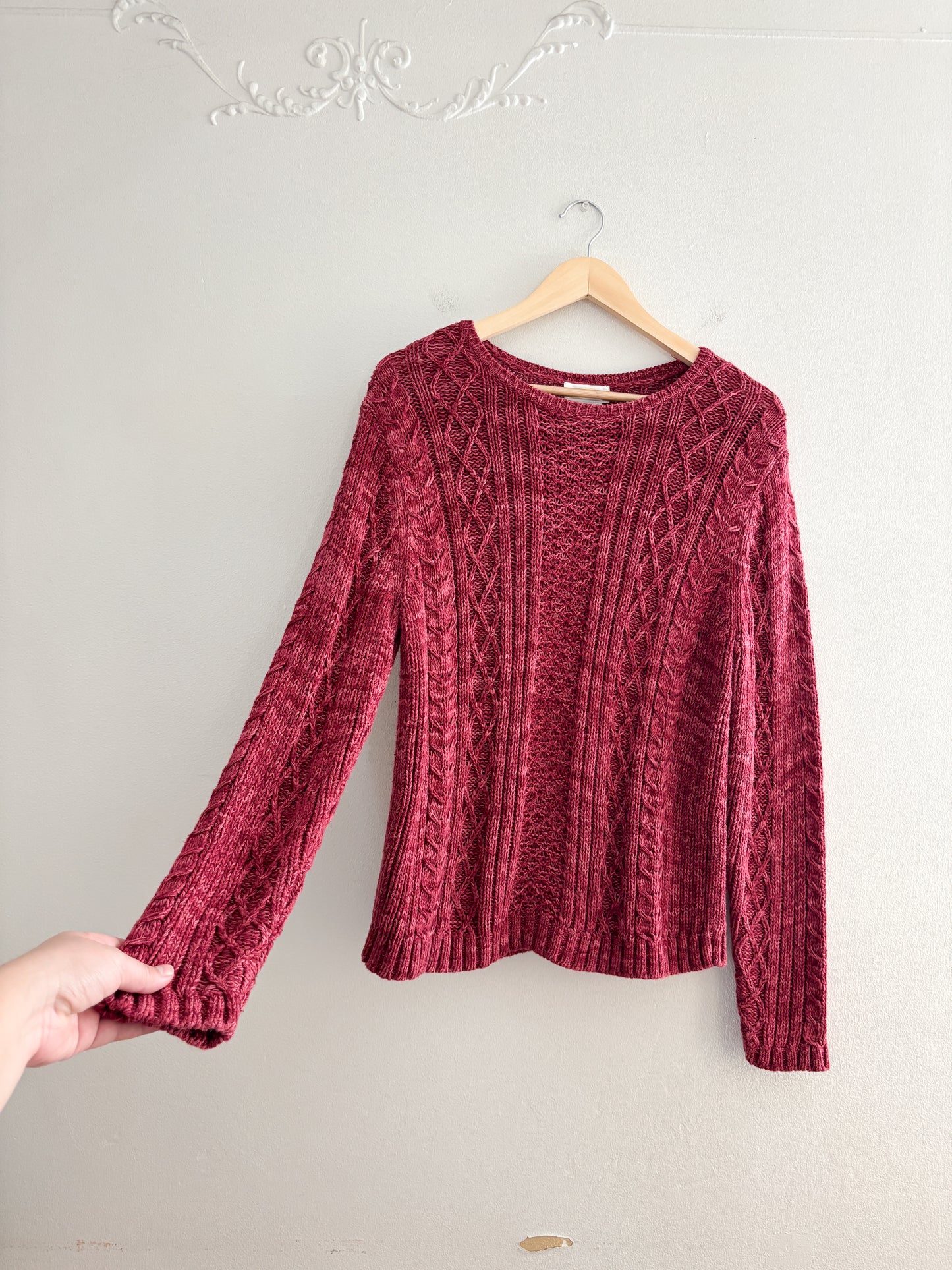 Vintage Talbots Cable Knit Sweater (L)