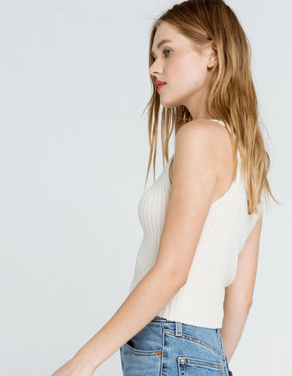 Ribbed Knit Tank (L)