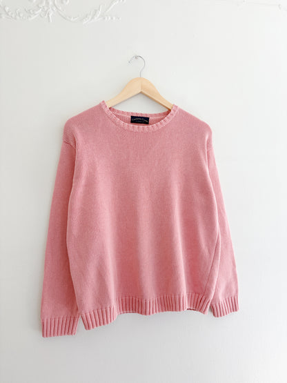 Vintage Charter Club Pink Cotton Sweater