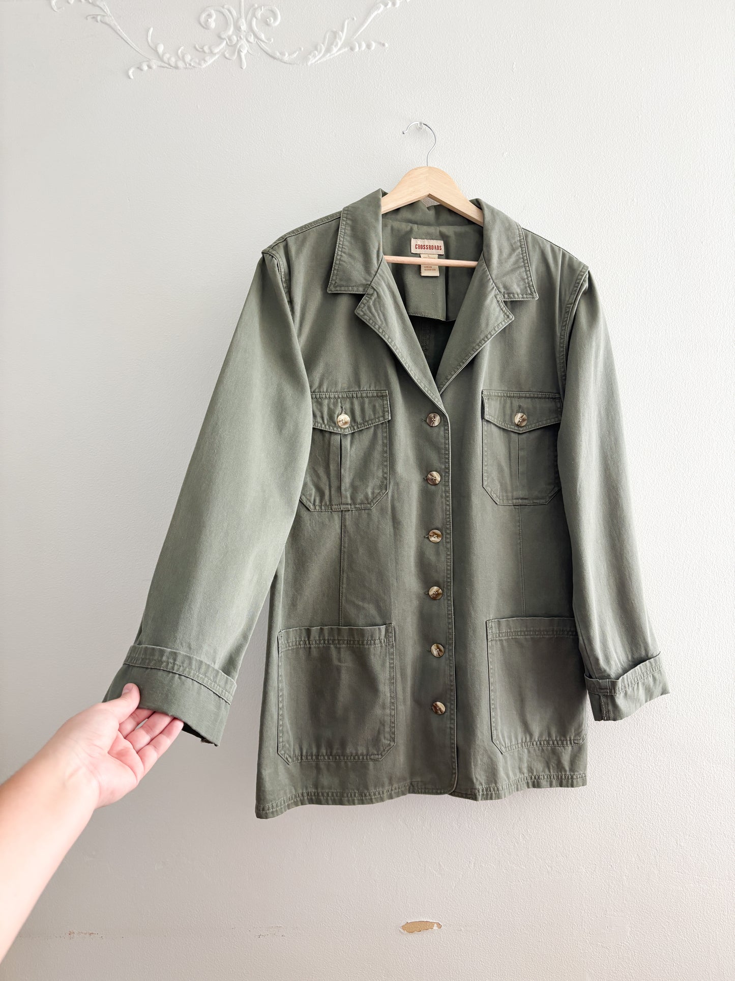 Vintage Sage Light Weight Jacket (L)