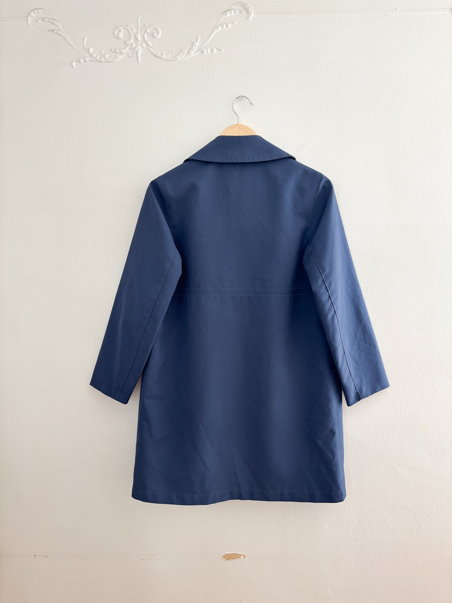 Vintage Blue Trench Coat (S)
