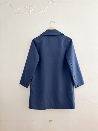Vintage Blue Trench Coat (S)