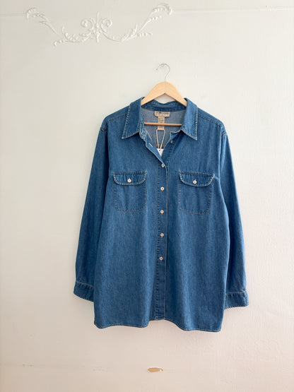 Vintage Denim Button Up (XL)