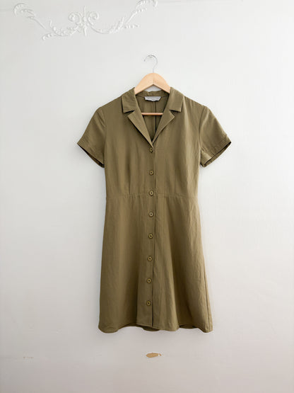 Everlane Olive Collared Dress