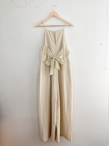Greylin Gingham Jumpsuit (XL)