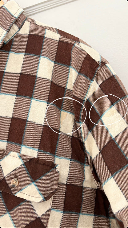 Vintage Checkered Shacket (XL)