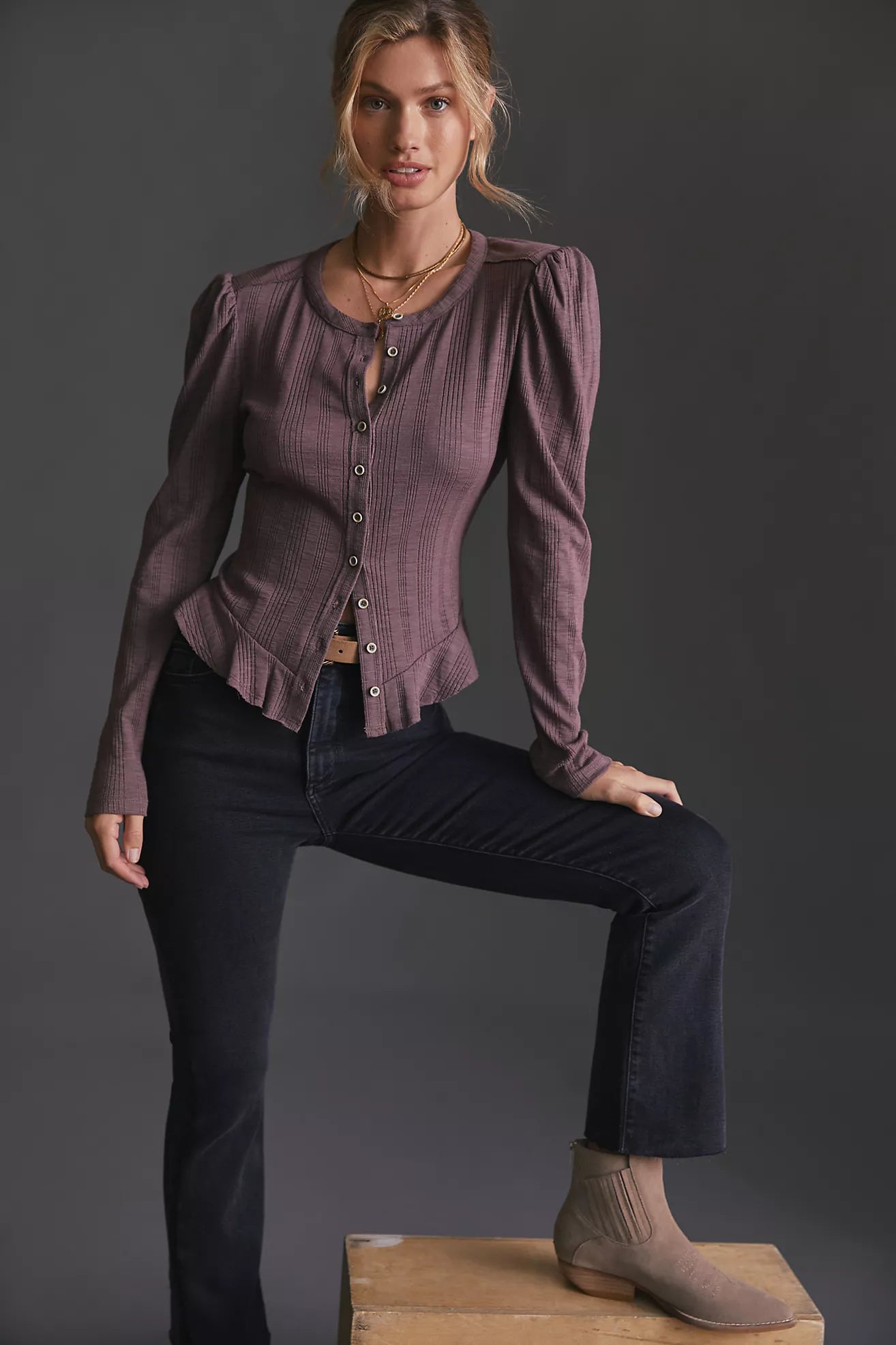 Pilcro Long Sleeve Top (S)