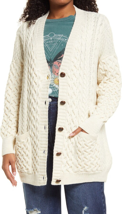 BDG Cableknit Cardigan
