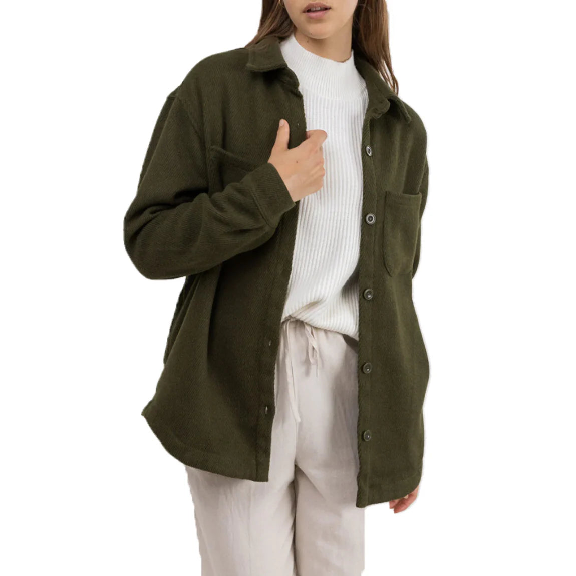 Rhythm Olive shacket