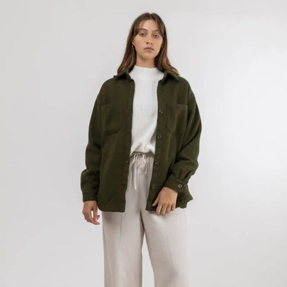 Rhythm Olive shacket