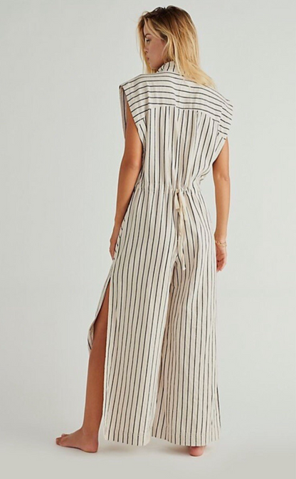 Azura Striped Jumpsuit (L)