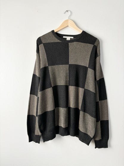 Vintage Perry Ellis Checkered Sweater