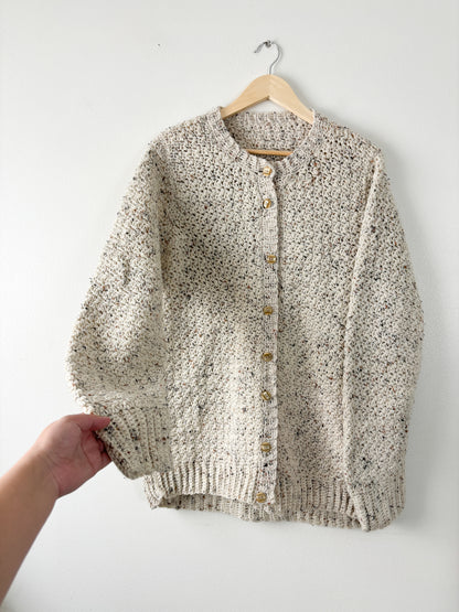 Handmade Speckled Knit Cardigan