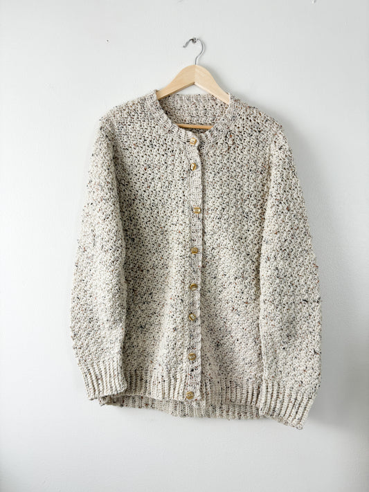 Handmade Speckled Knit Cardigan