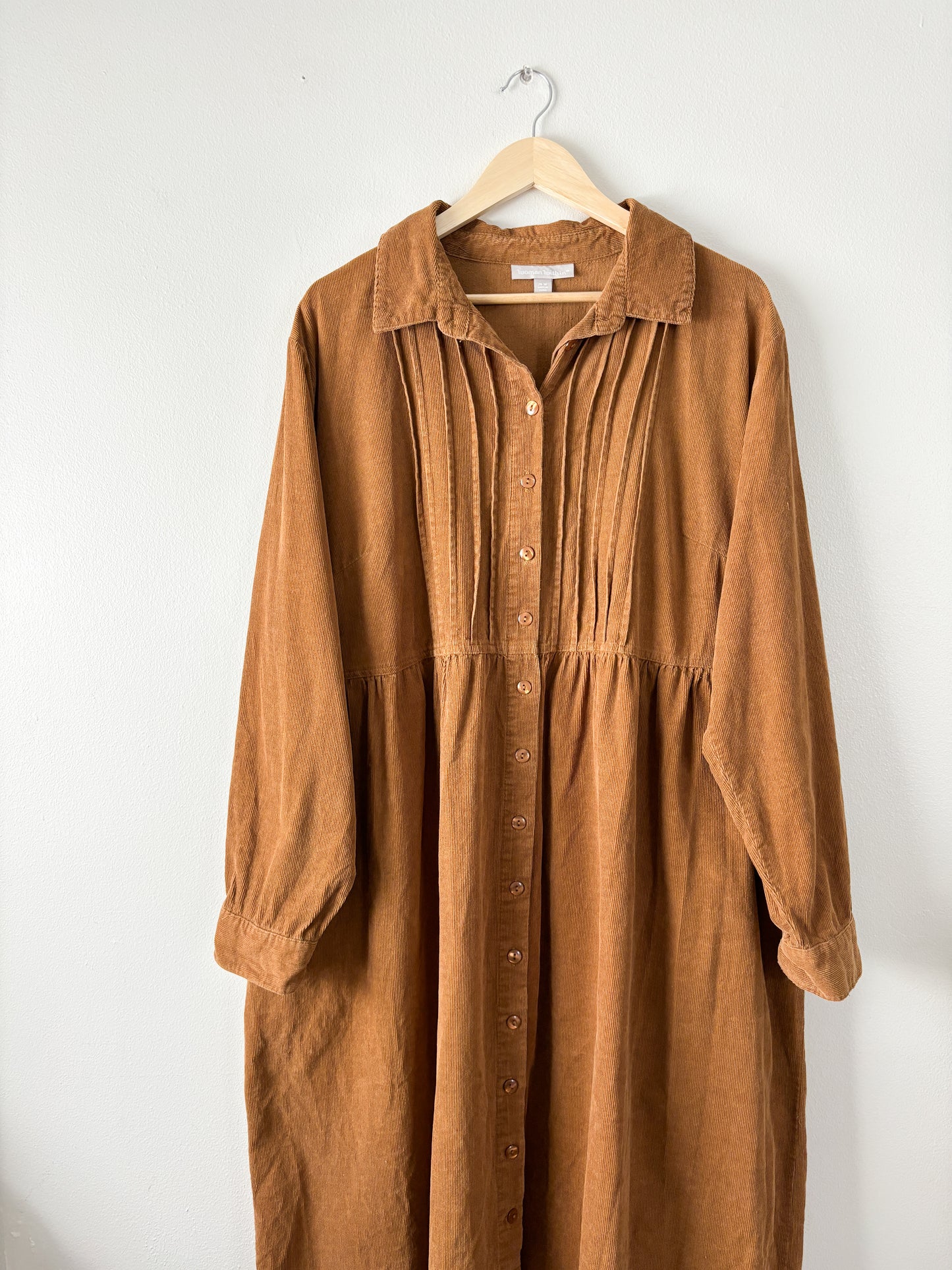 Woman Within micro corduroy dress