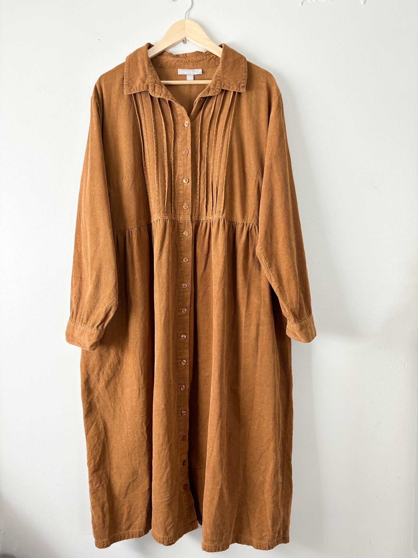 Woman Within micro corduroy dress