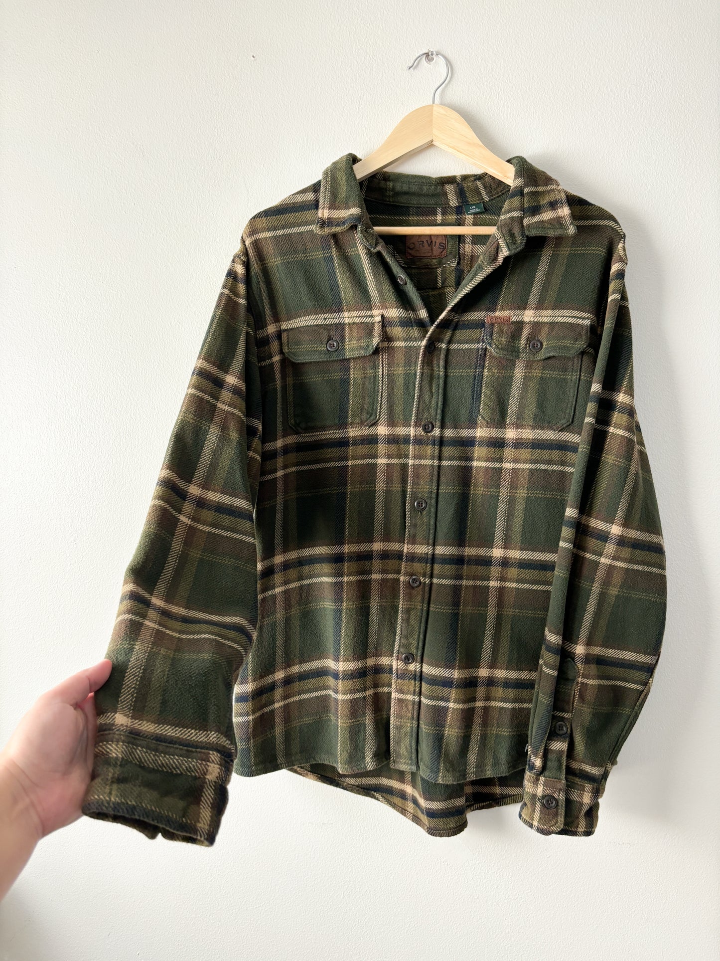 Orvis Green Plaid Flannel
